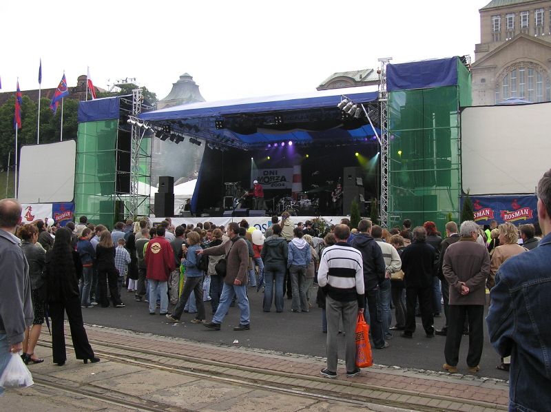 Scena koncertowa podczas Dni Morza